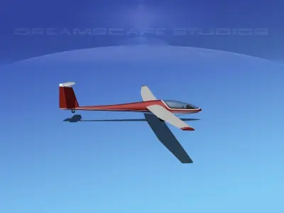 DG-400 15-Metre Motorglider V10 3D model