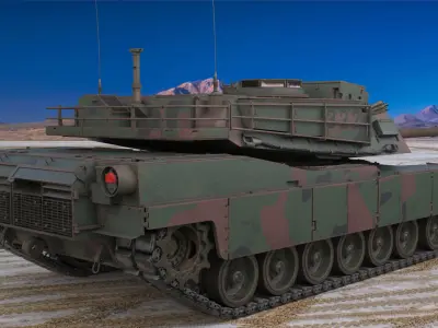 Tank M1 Abrams Camouflage  3D model