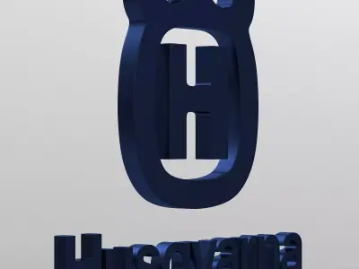 husqvarna logo 3D model