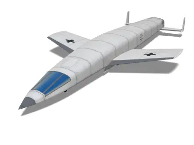 Eugen Sanger Silbervogel 3D model