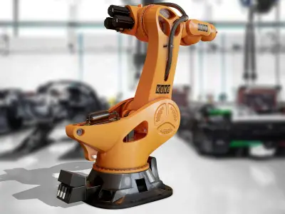Industrial Robot Kuka KR 1000 Titan Low Poly PBR 3D model