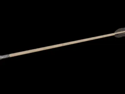 Ultra lowpoly arrow Low-poly 3D model