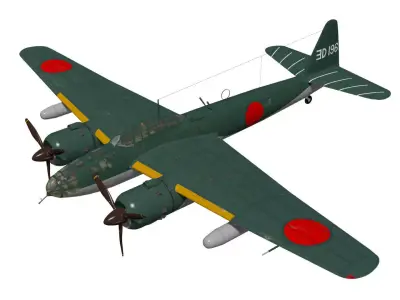 kugisho P1Y2 Kyokkoh Frances 3D model