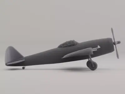 P-47 Thunderbolt 3D print model