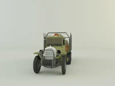 Cargo tracked timber 3D model