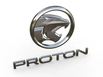 proton logo 3D model