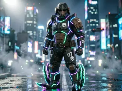 Cyberpunk Soldier MN-398 3D model