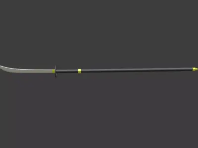 naginata 3D model purchase