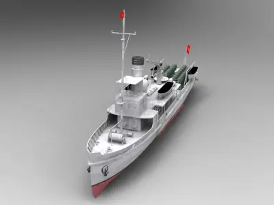 Nusret Mine Ship 3D model