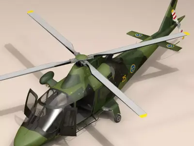 AW109LUH Swedish Air Force 3D model