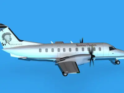 Embraer EMB120 Shawnee Charter 3D model