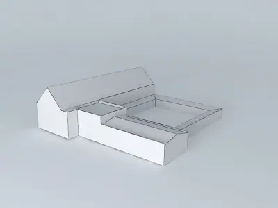 Central garden Free 3D model