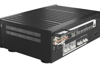 Denon DRA 800H Stereo Network Amplifier 3D Model 3D model