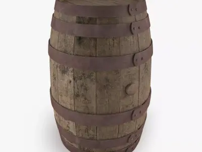 Old Barrel 3D model