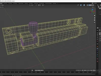 Barrel Bolt 3D model