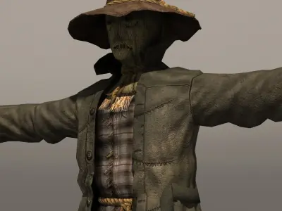 Scarecrow Low-poly 3D model