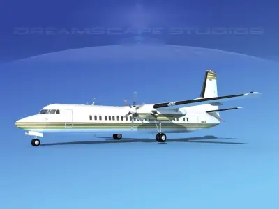 Fokker F-60 Corporate 2 3D model