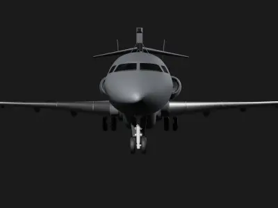 Saab GLOBALEYE - Airborne Early Warning and Control Aircraft - 3D model