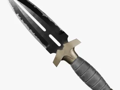Split Blade Knife 3D model