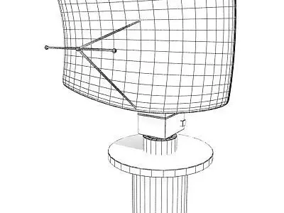 Radar 2 radio antenna 3D model