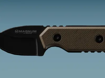 Neck Knife Boker Magnum Lil Friend Low-poly 3D model