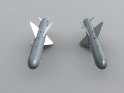 C-802AK - YJ-83 Chinese Anti-Ship Cruise Missile 3D model