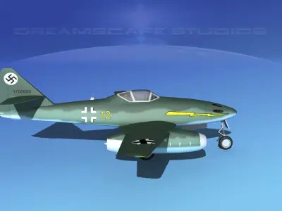 Messerschmitt ME-262A1 Swallow V08 3D model