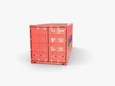 20ft Shipping Container Hyundai 3D model