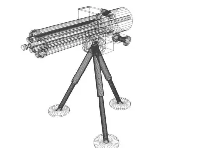 Gatling Gun Type 2 3D model