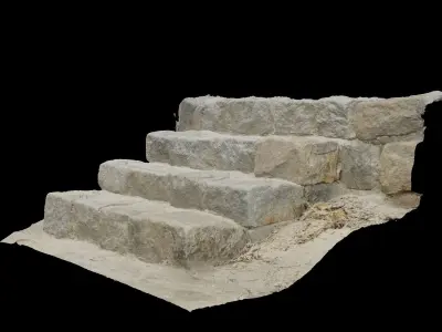 Stone Steps 3D model