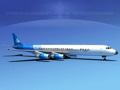 Douglas DC-8-63F Baltimore Clipper 3D model