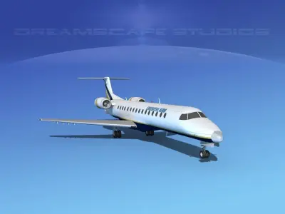 Embraer ERJ-140 Aero Executive 3D model