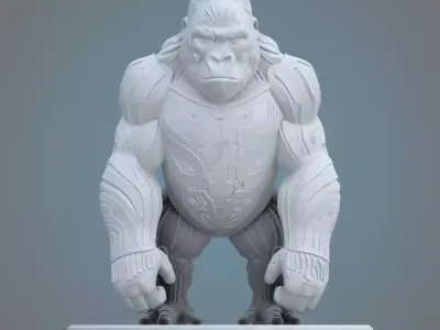 Sci-Fi Armored Gorilla PM-27 3D print model