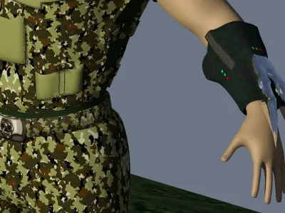 Modern Warfare Soldier Low-poly 3D model