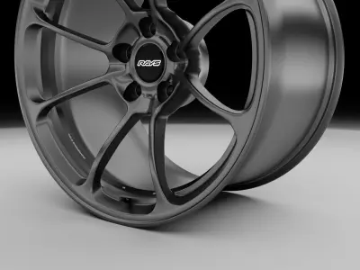 Rays Volk NE24 High Poly Forged Car Wheel 3D model