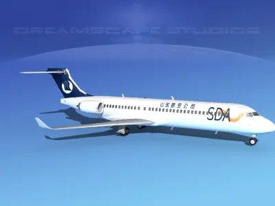 Comac ARJ21-700 Shandong Airlines 3D model