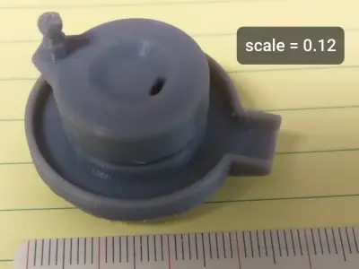 millstones part with orange knob 3D model