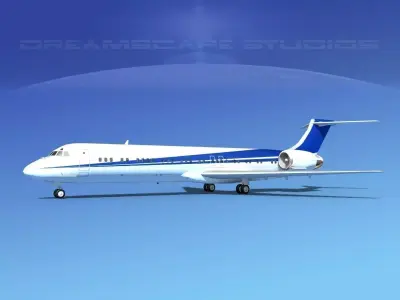 McDonnell Douglas MD-87 Corporate 2 3D model