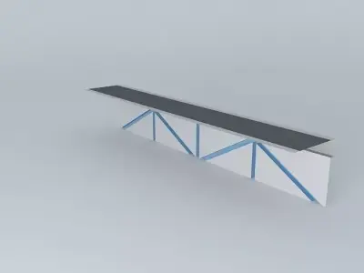 tyr bench with stripes Free 3D model