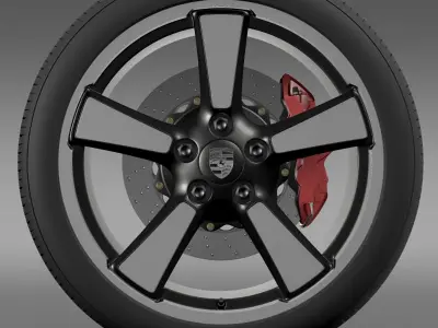 Porsche 911 50YearEditions wheel 3D model