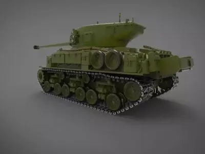 M50 sherman Tank 3D model