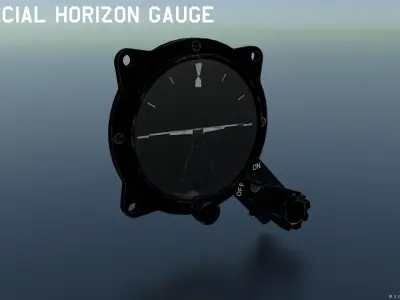 WW2 US NAVY FLIGHT INSTRUMENTS - ASSET PACK Low-poly 3D model