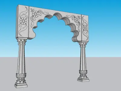 indian stone arch 3D model