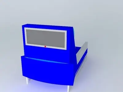 Air Atlantic Ocean Pearmanent Economy Class Airplane Seat Free 3D model