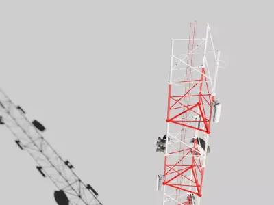 Radio Tower Antenna 02 Free low-poly 3D model