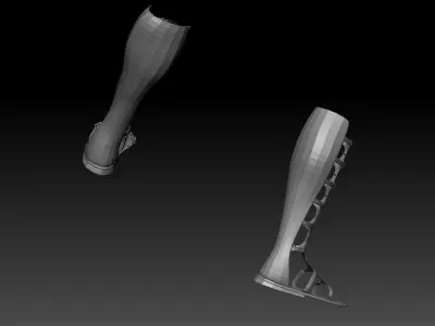 glamorous roman shoe 3D model