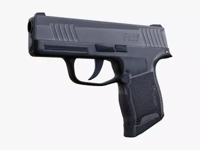 Sig Sauer P365 Game Ready UPDATED Low-poly 3D model