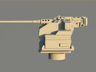 REMOTE CONTROLLED WEAPON STATION Free 3D model