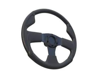 Steering Wheel 3D model 3D model