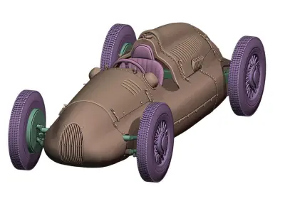 Auto Union Type D print 3D print model